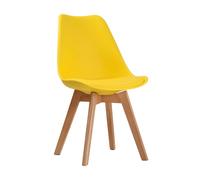 Lemon Pavilion Furniture Louvre Chair (Pack of 2) - Plastic/Wood - Yellow | Size: 1 Pack Lemon Pavilion Furniture Yellow 1 Pack
