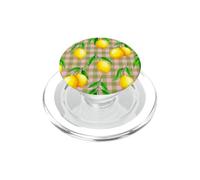 Lemon Pink Oliver Green Gingham Aesthetic Cottagecore Preppy PopSockets PopGrip for MagSafe