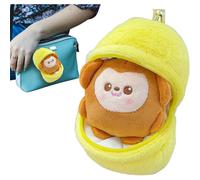 (Lemon) Plush Fruit Bag Charm | Stuffed Cute Doll Pendant | Adorable Key Ring Fruit Decoration for Car Key, Schoolbag, and Backpack