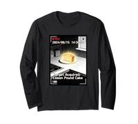 Lemon Pound Cake Joke Funny Target Acquired Security Camera Long Sleeve T-Shirt
