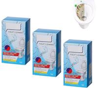 Lemon-scented toilet bowl cleaner tablets, 16 tablets/box, effectively remove scale and odors with a long-lasting fragrance.
