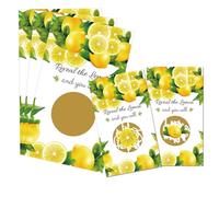 Lemon Scratch Off Cards 30Pcs Lemon Wedding Scratch Off Cards Vouchers Festive Raffle Bill Showers Party Games Card for Graduation Prize Drawings Greenery Ideas