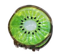 Lemon Shape Round Hair Claw Clip, PVC Non-Slip Strong Hold Spring Jaw, Cute Casual Fruit Hair Accessories for Women, Daily Commuting Travel Dating A