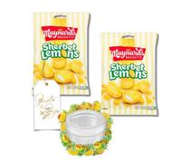 Lemon Sherbet Sweet Treats Bundle | 2 Pack with Premium Screw Lid Tin & Gift Tag | Delicious & Classic, Perfect for Gifting or Snacking - 384g in Total