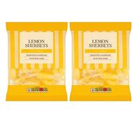Lemon Sherbets, Lemon Flavour Sweets with Sherbet Centre, No Artificial Flavours or Colours, Suitable for Vegetarians, 200g,Pack Of 2