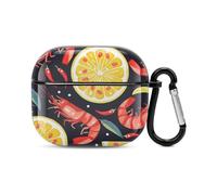 Lemon Shrimp Bluetooth Headset Cover Hard Shell Earbuds Case Protective Cover Compatible with Airpods 3