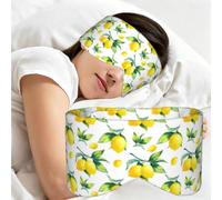 Lemon, Sleep Mask for Home Travel, Full Eye Covers Light Blocking Eye Mask Sleep Eye and Ear Muffs
