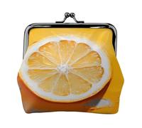 Lemon Slice - Print Women's Compact Coin Purse with Lock Waterproof for Travel Gifts