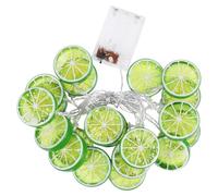 Lemon Slice String Lights, 9.8ft Novelty Lime Slice Fairy String Light Battery Operated, 20 LED Flashing Fruit String Light Indoor Outdoor Lighting Decor for Christmas Wedding Birthday Party Decor