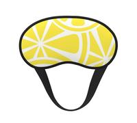 Lemon Slice Yellow, Full Eye Covers Light Blocking Eye Masks Blackout Sleep Eye Muffs