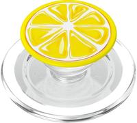 Lemon Slice Yellow Pattern PopSockets PopGrip for MagSafe