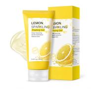 Lemon Sparkling Peeling Gel for Face and Body, Gentle Exfoliating Gel and Face Scrub for Deep Cleansing, Helps Smooth Rough, Dull-Looking Skin, Refreshing Body Exfoliator for Soft Radiant Skin, 100ml
