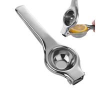Lemon Squeezer | 20.5 x 5 cm Stainless Steel Hand Press Citrus Juicer - Efficient Pressing Handheld Stainless Steel Comfortable Citrus Press For Kitchen And Bar, Ideal For Recipes And Cocktails