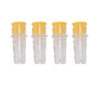 Lemon Squeezer, 4 pcs manual mini portable hand press. A seed - free kitchen tool for squeezing limes into cocktails and drinks. (Yellow)