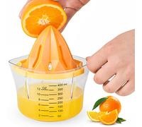 Lemon Squeezer Citrus Juicer ,Hand Juicer Citrus Lemon Orange juicer Lime Press Manual Juicer Squeezer with Built-in Measuring Cup Grater,5 in 1 Manual Juicer with Juicer Cup and Strainer