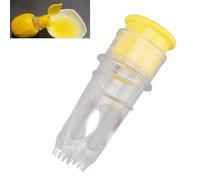 Lemon Squeezer Hand Citrus Juicer 3.3x1.5x0.9in ABS Transparent, Maximum Extraction Labor Saving Manual Press for Cocktails Lemonades Salad Dressings