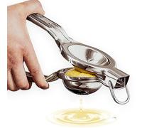 Lemon Squeezer - Large Stainless-Steel Manual Citrus Juicer for Lime Juice & Orange Juice