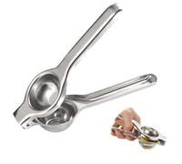 Lemon Squeezer, Manual Citrus Juicer Hand Press for Limes Oranges Lemons, Durable Metal Lime Juicer Easy to Clean, Max Juice Extraction Fruit Press, Screw Top Lemon Squeezer, Fruit Press