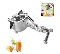 Lemon Squeezer Manual - Heavy Duty Metal - Aluminum Alloy - Single Press Hand - Robust Design - Anti corrosion,Lime Citrus fresh Fruit Orange Apple Juicers cocktail,Easy to Clean,Silver