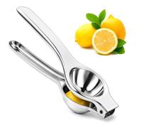 Lemon Squeezer, Max Extraction Hand Press Lemon Juicer, Citrus Juicer for Lemon, Lime, and Small Citrus Fruits, Heavy Duty Metal Lime Squeezers Press Manual Juicers for Fresh Fruits Easy to Use