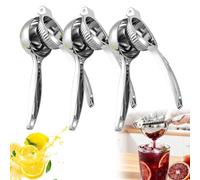 Lemon Squeezers, 2025 New Hand Press Lemon Juicer, Heavy Duty Manual Orange Juicer, Sturdy Metal Lime Squeezer, Durable Citrus Fruit Squeezer, Safe Quick & Effective Juicing Super Easy to Clean (3PCS)