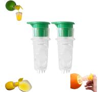 lemon squeezers,2Pcs Screw-Top Lemon Squeezer,lemon juicer,lime squeezer,lemon juicer squeezer,hand juicer,juice squeezer,orange squeezer,Juice squeezer (Green)