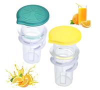 Lemon Squeezers Handheld Lemon Juicer Squeezer with Lid Small Manual Fruit Press Lemons Limes Oranges Citrus Juicer Plastic Screw Top Lemons Squeezer Multi-Functional Kitchen Tool for Cocktail Drinks