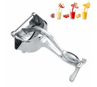 Lemon Squeezers, Manual Juicer, Heavy Duty Manual Fruit Juicer for Fresh Orange Pomegranate Citrus Lemon Lime Juice Home Kitchen Essentials (B-Silver, S)