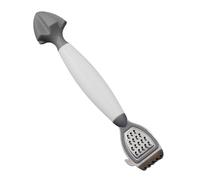 Lemon Stainless Steel Zester，3 in 1 Lemon Zester Peeler， Kitchen Peeler Tool for Cocktails Lime Oranges Kitchen Gadgets (White)