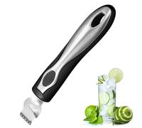 Lemon Stainless Steel Zester，Lemon Zester Peeler， Kitchen Peeler Tool for Cocktails Lime Oranges Kitchen Gadgets (Black)
