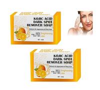 Lemon Turmeric Kojic Acid Soap, Dark Spot Remover Soap, Brightening Lemon Turmeric & Kojic Acid Soap, Cleanser Bar Soap for Hyperpigmentation & Smooth Skin (2 Pieces)