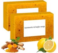 Lemon Turmeric Kojic Soap Fragrance, Lemon Turmeric Soap, Honey Glow Lemon Turmeric Soap, Turmeric Lemon Kojic Acid Soap For Face And Body (2)