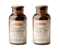 Lemon Verbena & Lemongrass Herbal Tea Pack - Old Pharmacy Limited Edition from Portugal, 2 x 40 g Jars, Naturally Caffeine-Free Infusions