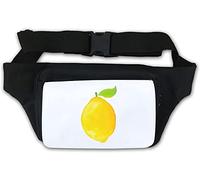 Lemon Watercolor Sketch Art Waist Bag Fanny Pack White