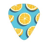 Lemon wedges Guitar picks, 12-pack of wear-resistant guitar picks for guitar, bass, electric guitar, ukulele, thin, medium and heavy