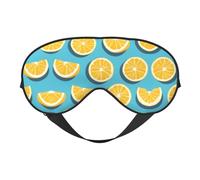 Lemon Wedges Print Eye Mask for Comfortable Sleep â€“ Elastic Nighttime Shade, Perfect for Plane, Travel, and Meditation