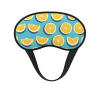 Lemon Wedges Printed Eye mask, for Sleeping, Light-Blocking, Soft and Comfortable, Elastic Band