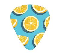 Lemon wedges Stylish and durable guitar picks, three types of thin, medium and heavy guitar picks (12 pieces), suitable for guitar, bass, electric guitar, ukulele,