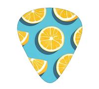 Lemon Wedgesguitar Plectrum 12 Piece Set, 3 Thicknesses With Case For Bass Guitar, &Electric Guitar And More.