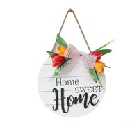 Lemon Welcome Door Sign Faux Flower Wall Decor