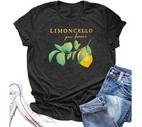 Lemon Women Short Sleeve Lemon Cherub Fresh Delicious Graphic Casual T-Shirt, Dark Grey-1, M