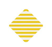 Lemon Yellow Stripes Pattern Printing 10 Pcs Car Air Fresheners Cards For Scented Hanging Sheets For Bathroom With Rope