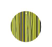 Lemon Zest Yellow Stripes Pattern Printing 10 Pcs Car Air Freshener Hanging Sheets Scented Hanging Sheets With Rope For Home