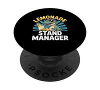 Lemonade Business Dinosaur Summer Kids PopSockets Adhesive PopGrip