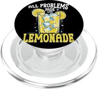 Lemonade & Lemon Juice, All Problems Fade With Lemonade PopSockets PopGrip for MagSafe