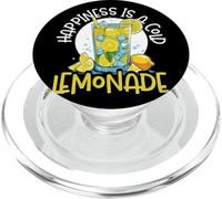 Lemonade & Lemon Juice, Happiness Is A Cold Lemonade PopSockets PopGrip for MagSafe