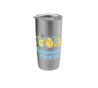 Lemonade Stand Shirt Crew and Boss Lemon Juice Summer Stainless Steel Insulated Tumbler