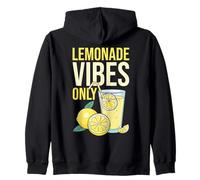 Lemonade Vibes Only Summer Citrus Lemon Slice Cool Zip Hoodie
