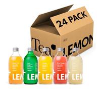 Lemonaid Sparkling Soft Drink: Mixed 24 Pack, 5 flavours (Lime, Passion Fruit, Blood Orange, Orange, Ginger) - 24 x 330ml