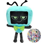 Lemoneon Dandy's World Plush 11" Vee Plush Stuffed Figure Pillow for Video Game Fans Room Decor with a Sticker Set